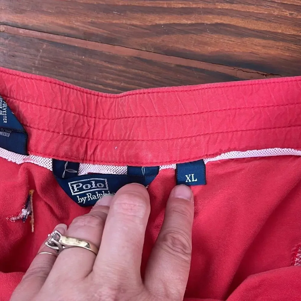 Polo Ralph Lauren flag embroidered swim trunks sz XL